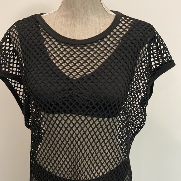 Joeffer Caoc Black Fishnet Coverup Dress - Picture 7 of 13